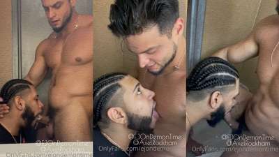 EJOnDemonTime and Axel Rockham - blowjob action