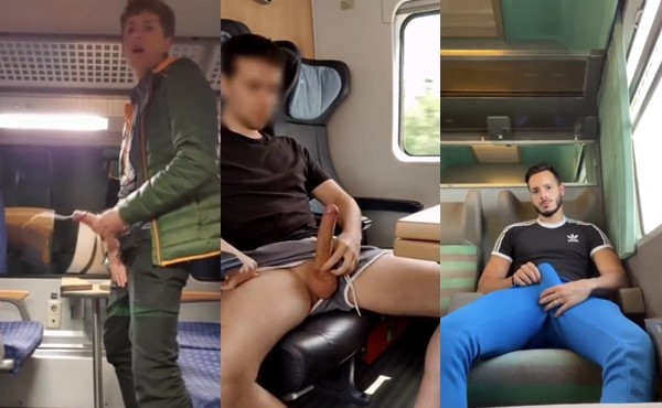 Train Jerk Compilation - Public Masturbation Cum Shots
