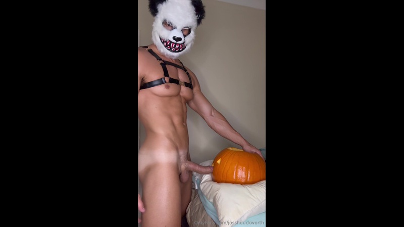 Wearing Harness While Fucking Pumpkin - Halloween Special -
