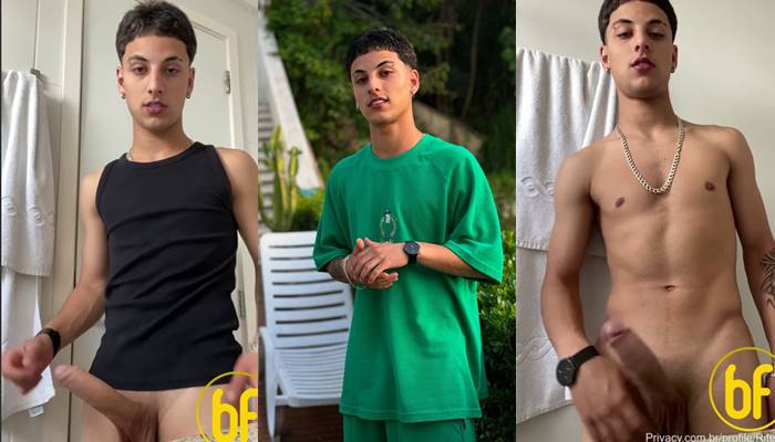 Gabriel Ritelli Hard Cock Jerk Off in Bathroom