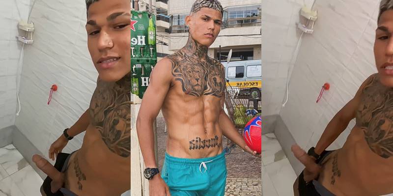 Jottaeme Strokes His Hard Cock in Bathroom