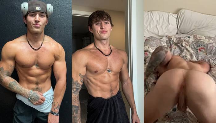 Josh King (rippedjosh) spreads ass for camera