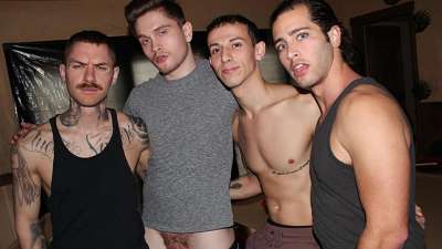 Pool Bottoms: Jay Tee, Zak Bishop, Des Irez and Brett Baker