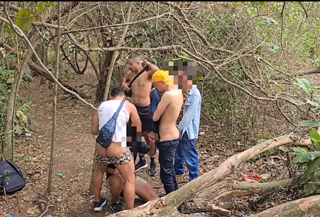 Group Fuck in Woods by Galheta Beach Part 1