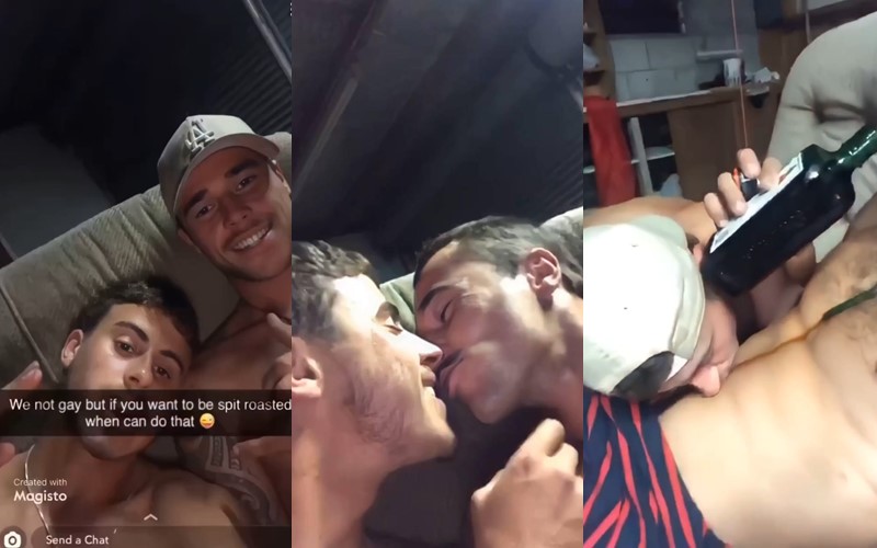Drunk Guys Get Wild and Fool Around Together