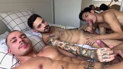 Tattoed hunks fucking asian Twink Igor Lucios Leonaordo Lucas Dias