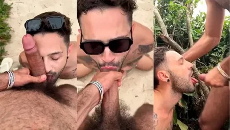 Igor Lucios and Milo Galician Cruising at Gay Beach for Hot Anal Action