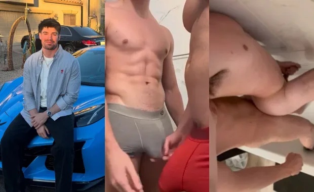 Watt Cushman Fucks Mate in Shower Bareback