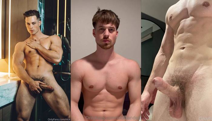 Nick Sandell Jerks Off in Bathroom Showing His Tight Hole