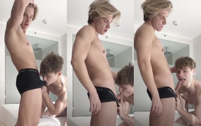 Frostyonly Sucks Toran Rohde (toranssexlife) in Gay Blowjob