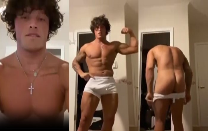 Fit Stud Shows Off Body and Ass in Solo Display