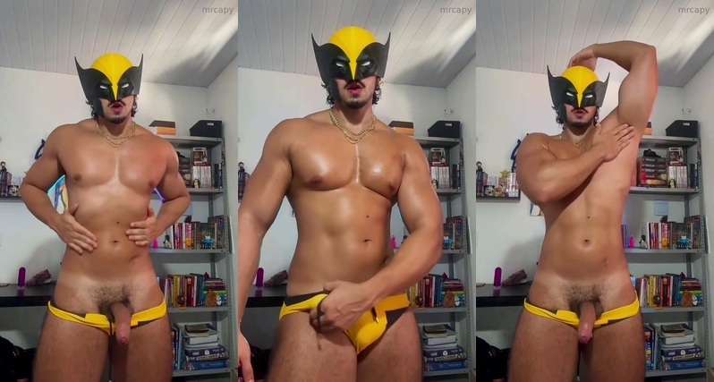 Wolverine mask jerking off Capy (mrcapy)