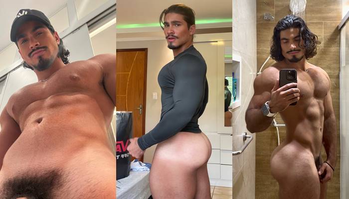 Paulo Victor Melo Flaunts His Cock in Bathroom