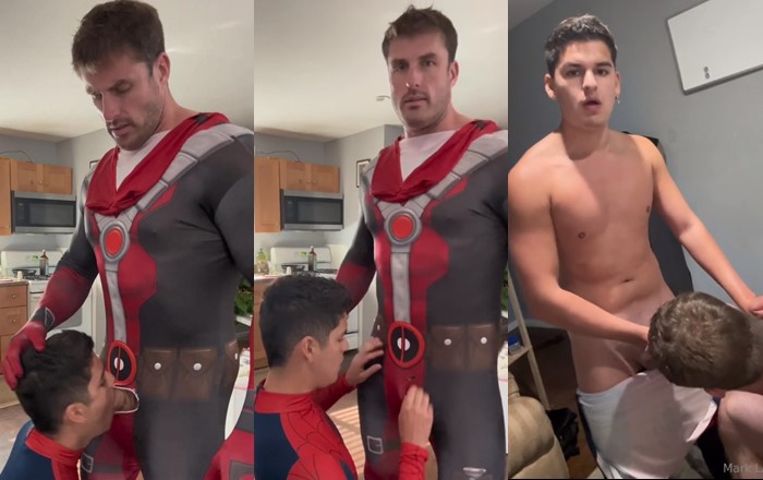 Marx Lax Costume Blowjob Sucking Session