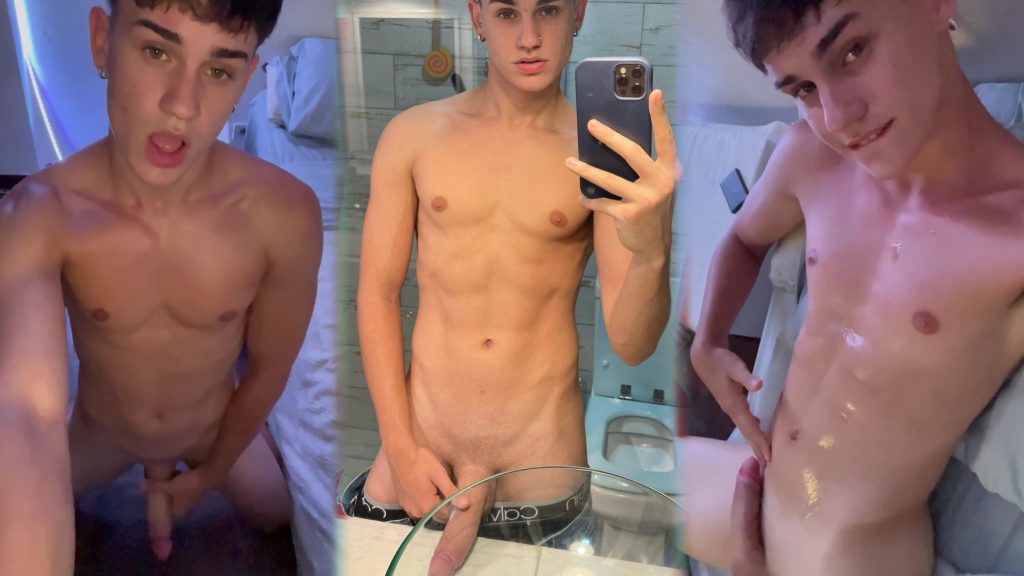 19 Year Old Argentinian Twink Cain Jackson Jerks Off