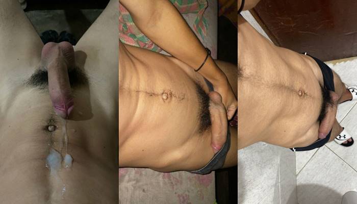 Hairy white cock jerked until cum by ArthurVictor