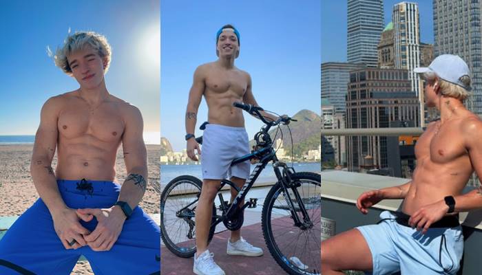 Luca Tessadrelli (lucadrelli) - showing off body and rock hard monster cock