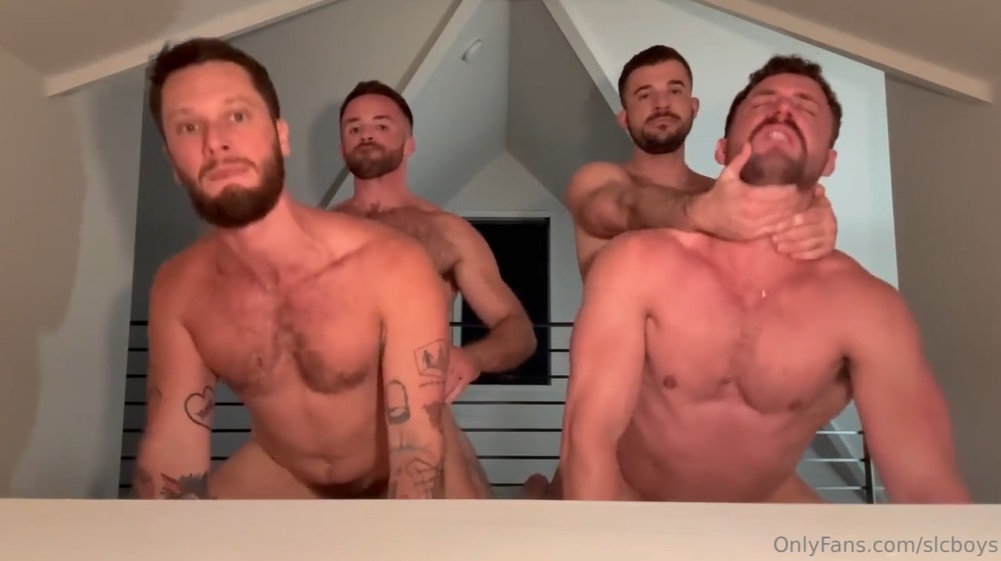 SLCBoys Cj Delco and Hung Caleb Threesome Fuck