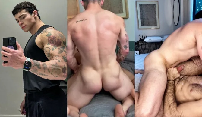 Tyler Iacona Barebacks Hairy Bottom in Intense Gay Anal Session