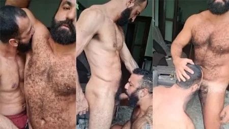Arab Muscle Bear Eli Barcellos Fucked Hard in Raw Bear Action