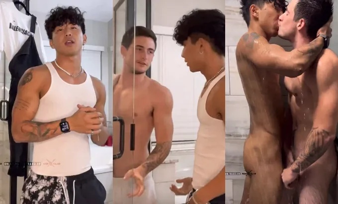 Rax Club - Max Price Jerking and Playing Together in Shower