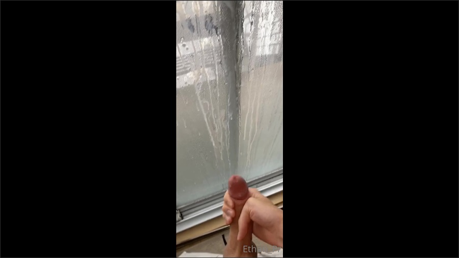 Morning cumshot too horny bust all over window with Ethan_Pr