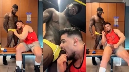 Rico Marlon Blowjob Bombom Dot Gym Locker Room Suck