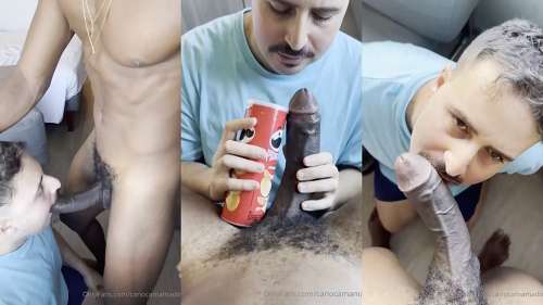 CariocaMamador and Baiano 24cm - a blowjob
