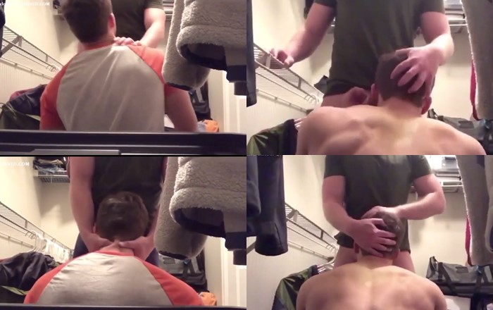 Sucking Cock in the Closet: Hidden Gay Blowjob Action