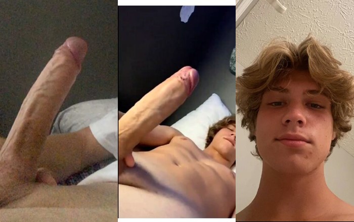 Twink Jerks His Long Cock in Hot Compilation