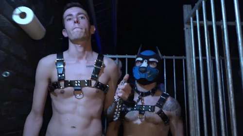 Cage and public fucking with Alexis Tivoli and Sacha Handler