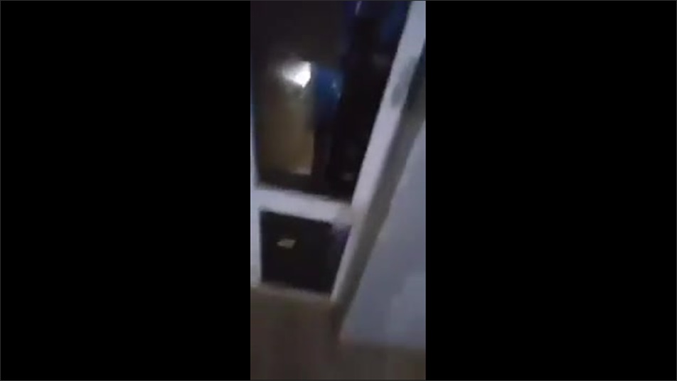 Twink walks around his apartment building naked