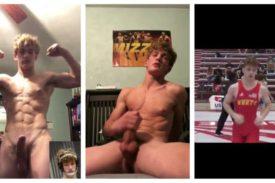College Wrestler Jerks Off in Solo Video