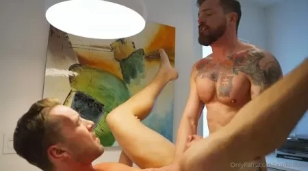 Callum Colbey Gets Fucked by Mark Blue in Hardcore Gay Porn