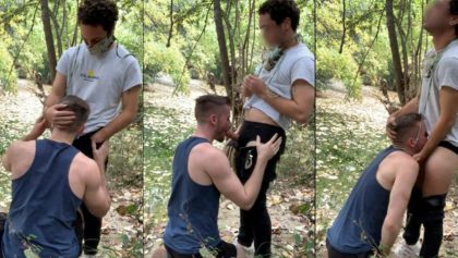 zxcrxf – blowjob with a stranger in the woods – OnlyGayPorn