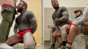 Tyler Durden – Public restroom cruising – OnlyGayPorn