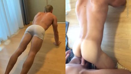 Sebastian Coxxx gets fucked and covered in cum after a workout – OnlyGayPorn