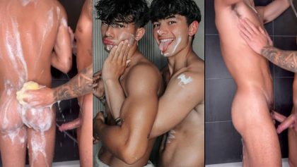 Castro Twins (castrofire) shower and jerk off together – OnlyGayPorn