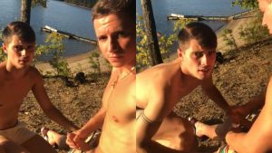 Ben Masters watches Ryan Macgregor jerk off by the lake – BenMastersxxx – OnlyGayPorn
