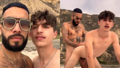 Pretty twink fucked in at on the beach – Jay Magnus and Juven – OnlyGayPorn