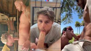 KingLouisIX and TampaTomXXX – outdoor blowjob – OnlyGayPorn