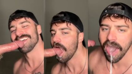 Jordan sucks a cock through a gloryhole and swallows a load – brandtsboys – OnlyGayPorn