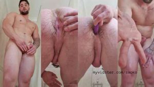 ClarkKentBoy shows his ass and jerks in the shower – OnlyGayPorn