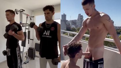 Salvadormtin – fucking after a workout – OnlyGayPorn