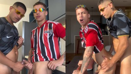 Leonardo Safra – fucking with our football jerseys still on – OnlyGayPorn