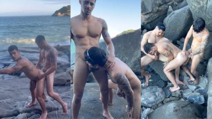 threesome fuck at the beach – bpaaaz – OnlyGayPorn