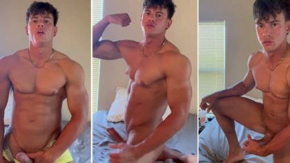 Drew_flexx – Young bodybuilder jerks off – OnlyGayPorn