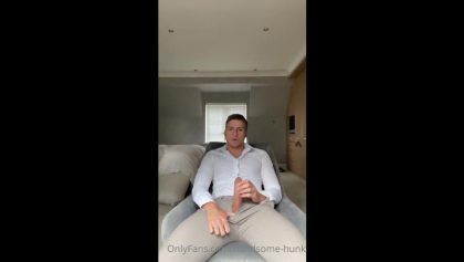 Jerking Off In My Suit And Covering Myself In Cum – Handsome-Hunk – OnlyGayPorn