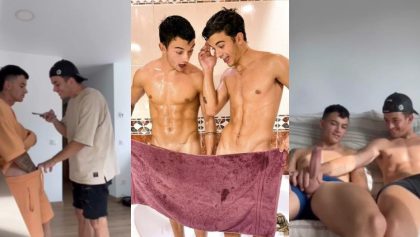 Twinkscastrofree jerk off and shower together – OnlyGayPorn