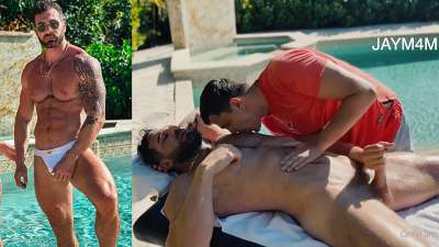 Jay M4M and Fitcamguy – jerk by the pool – OnlyGayPorn